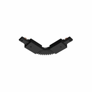 JUNO LIGHTING GROUP R20 BL Flexible Connector, Accordion Track Connector, J Compatible with Track, Black, 1 Circuits | CR6BVC 45DN08