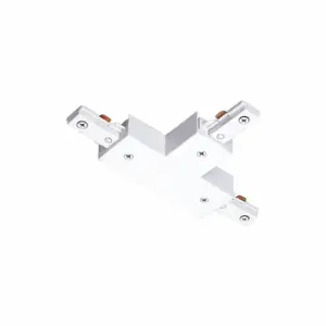 JUNO LIGHTING GROUP R25 WH T-Connector, T-Connector, J Compatible With Track, White, 1 Circuits, 120VAC | CR6CCE 45DN25