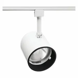 JUNO LIGHTING GROUP R502 BLB WH Track Lighting Head, Incandescent, White With Black Baffle, 75 W Max Watt | CR6BWG 45DL88