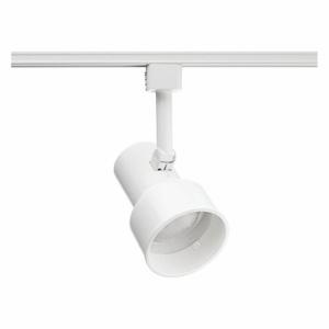 JUNO LIGHTING GROUP R511 WHB WH Track Lighting Head, Incandescent, White With White Baffle, 50 W Max Watt | CR6BWK 45DL95