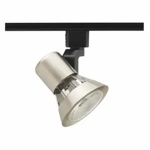 JUNO LIGHTING GROUP R531 SC Track Lighting Head, Incandescent, Silver, 50 W Max Watt, 3 1/2 Inch Dia | CR6BWC 45DM08