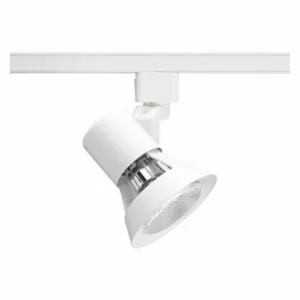 JUNO LIGHTING GROUP R531 WH Track Lighting Head, Incandescent, White, 50 W Max Watt, 3 1/2 Inch Dia | CR6BWX 45DM09