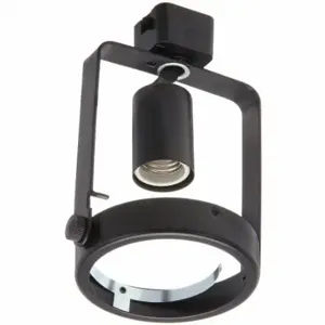 JUNO LIGHTING GROUP R533 BL Track Lighting Head, Incandescent, Black, 75 W Max Watt, 3 7/8 Inch Dia | CR6CCW 45DM26