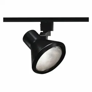 JUNO LIGHTING GROUP R550 BL Track Lighting Head, Incandescent, Black, 120 W Max Watt, 6 Inch Dia | CR6BVL 45DM14