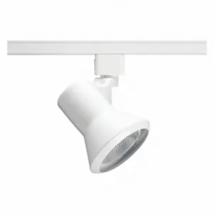 JUNO LIGHTING GROUP R551 WH Track Lighting Head, Incandescent, White, 50 W Max Watt, 3 1/2 Inch Dia | CR6BWW 45DM21