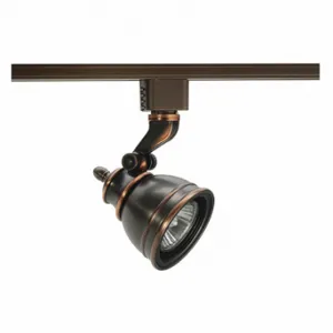 JUNO LIGHTING GROUP R718 BZ Track Lighting Head, Incandescent, Bronze, 50 W Max Watt, 3 Inch Dia | CR6BWA 45DM94