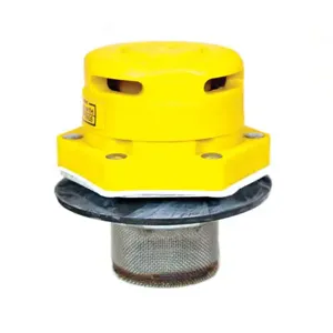 JUSTRITE 08005 Nonmetallic Vertical Drum Vent, Vertical, Flame Arrester, 2 Inch Bung, Polyethylene | AC9WCX JDR08005YL, 8005