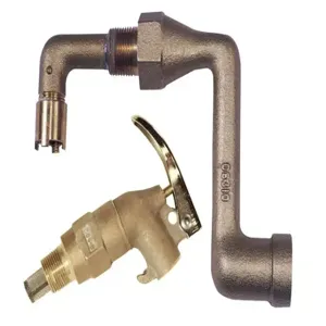 JUSTRITE 08308 Drum Siphon Adapter With Brass Self-Closing Faucet, Siphon Bundle, Brass | CD8CBV