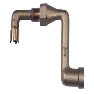 JUSTRITE 08311 Drum Siphon Adapter For Draining 30 and 55 Gallon Drums, Brass | CD8CBW