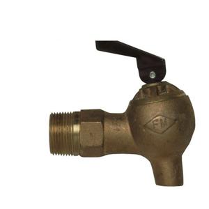 JUSTRITE 08540 Lab Safety Faucet, 3/4 Inch NPT Bung, Brass | AD2DUK JDR08540BS, 8540