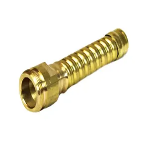 JUSTRITE 08932 Hose Extension For Drum Faucet, 3-1/4 Inch Length, Brass | CD8CCL