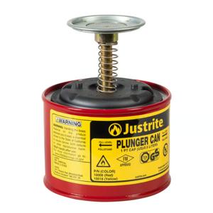 JUSTRITE 10008 Kolbendosierdose, 1 Pint, verzinkter Stahl, rot | AE7VFV JUT10008RD