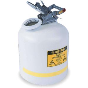 JUSTRITE 12751 Disposal Can, 2 Gallon, White, Polyethylene | AB4LFL JCN12751WH