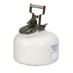 JUSTRITE 12762 Sicherheitsbehälter für ätzende Stoffe/Säuren, 2 Gallonen, weiß, Polyethylen | AB4LFN JCN12762WH