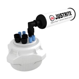 JUSTRITE 12829 Cap With Filter, 83 mm, 4 Ports, 1/8 Inch Outer Dia., 4 Ports, 1/4 Inch Size | CD8DKH