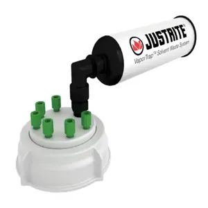 JUSTRITE 12830 Cap With Filter, 70 mm, 6 Ports, 1/16 Inch Outer Dia. | CD8DKJ