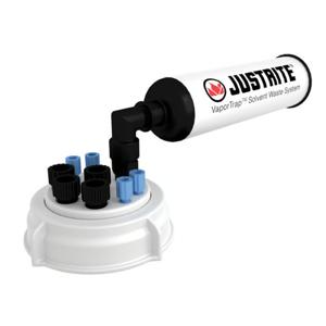 JUSTRITE 12834 Cap With Filter, 70 mm, 4 Ports, 1/8 Inch Outer Dia., 4 Ports, 1/4 Inch Outer Dia. | CD8DKN