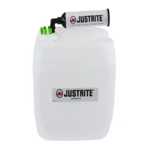 JUSTRITE 12836 Carboy With Filter, Hdpe, 13.5L, 70 Cap, 6 x 1/16 Inch Size | CD8DKQ