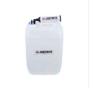 JUSTRITE 12841 Carboy With Filter, Hdpe, 20L, 70 Cap, 6 Port | CD8DKW