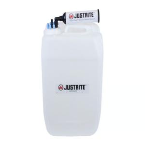 JUSTRITE 12841 Carboy With Filter, Hdpe, 20L, 70 Cap, 6 Port | CD8DKW