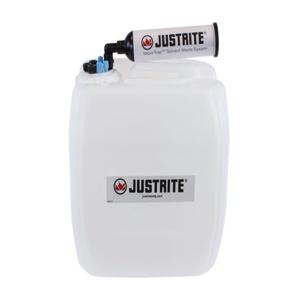 JUSTRITE 12842 Carboy With Filter, Hdpe, 13.5L, 70 Cap, 7 Port | CD8DKX