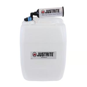 JUSTRITE 12844 Carboy With Filter, Hdpe, 13.5L, 70 Cap, 8 Port | CD8DKZ