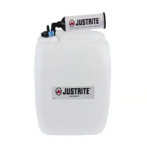 JUSTRITE 12846 Carboy With Filter, Hdpe, 13.5L, 70 Cap, 7 Port | CD8DLB