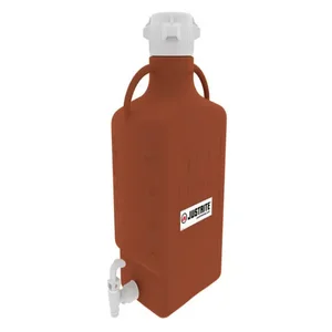 JUSTRITE 12925 Carboy, Hdpe, 10L, 83 mm Cap, Amber | CD8DPK