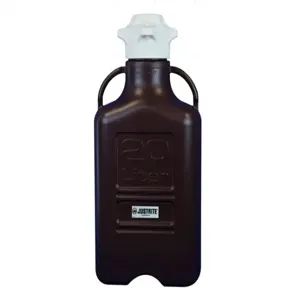 JUSTRITE 12945 Carboy, Polypropylene, 20L, 120 Cap | CD8DQF