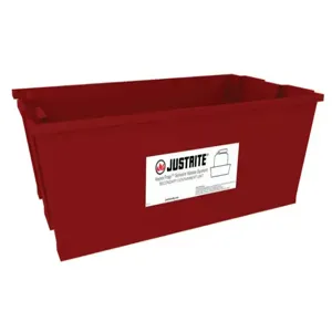 JUSTRITE 12956 Spill Basin, 9 Gallon, Red | CD8DQQ