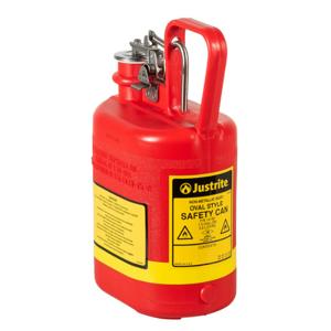 JUSTRITE 14160 Safety Can, Flame Arrester, Type I, 1 Gallon, Red | AD2DVC JCN14160Z0, 14160Z