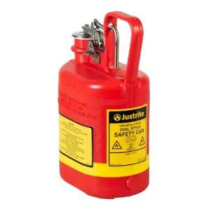 JUSTRITE 14160 Safety Can, Flame Arrester, Type I, 1 Gallon, Red | AD2DVC JCN14160Z0, 14160Z