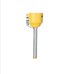JUSTRITE 14411 Funnel, 13-1/2 x 1 Inch Size, Yellow | AD2DQV JCN1441100