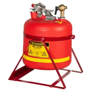 JUSTRITE 14535 Safety Can, Tilt-style with Stand With Faucet 5 Gallon, Red | CD8CDW