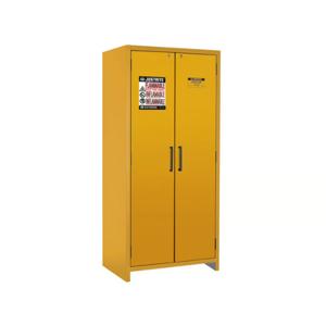 JUSTRITE 22605 Storage Cabinet, Single Door, 3 Shelves, 30 Gallon, 600 x 2070mm Size, Yellow | CD8DRF JCB22608YL, 22608