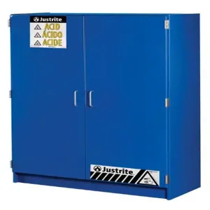 JUSTRITE 24150 Acid Cabinet, 1 Shelve, 2 Doors, 60 Inch Height x 42 Inch Width | AA8VBT JCB24150BU