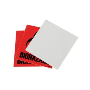 JUSTRITE 25880 Biohazard Waste Label Kit, 3 Labels | CH6GEP