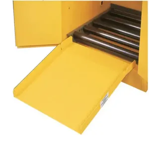 JUSTRITE 25932 Drum Cabinet Ramp, Yellow | AA4ZVB JCB2593200