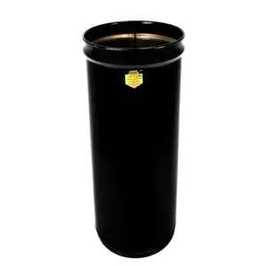 JUSTRITE 26001K Waste Receptacle, Safety Drum Can only, 12 Gallon, Black | CD8CER