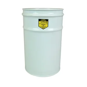 JUSTRITE 26040W Waste Receptacle, Safety Drum Can only, 4-1/2 Gallon, Metal, White | AA6QVW 14N868