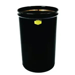 JUSTRITE 26054K Waste Receptacle, Safety Drum Can only, Metal, 34-1/2 Inch Height, Black | AA6QWA 14N872