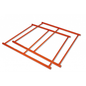 JUSTRITE 26468 Rahmenset, 4 x 8 Fuß Größe, Metall, 2er-Pack | CH6GEY