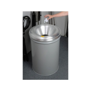 JUSTRITE 26655G Abfallbehälter, Sicherheitsfasskanister mit Aluminiumkopf, 55 Gallonen, grau | CD8CEY JCN26655GY