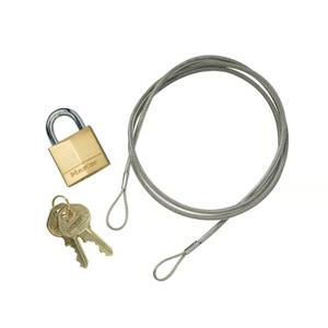 JUSTRITE 268505 Metal Anchoring Cable Kit With Padlock | AA6QWH 14N881