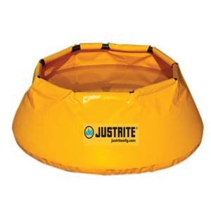 JUSTRITE 28321 Portable Berm, 66 Gallon, 46 Inch Dia. x 14 Inch Height, Yellow | CD8CGW JEN28321YL