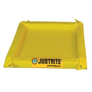 JUSTRITE 28414 Spill Berm, 2 Feet Length x 2 Feet Width x 2 Inch Height, Yellow | AG3EAV JEN28414YL