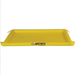 JUSTRITE 28410 Spill Berm, 4 Feet Length x 8 Feet Width x 4 Inch Height, Yellow | AG3EAT JEN28410YL