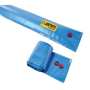 JUSTRITE 28450 Water Filled Boom Diverter, 5 Feet x 9 Inch Size, PVC, Blue | AG3EBE JEN28450BU