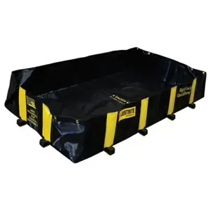 JUSTRITE 28512 Drive Over Berm, 175 Gallon, Black | AH3QDF JEN28512BL