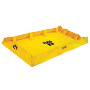 JUSTRITE 28564 Spill Containment Berm, Folding, 4 x 8 Feet x 8 Inch Size, Yellow | CD8CJQ JEN28564YL